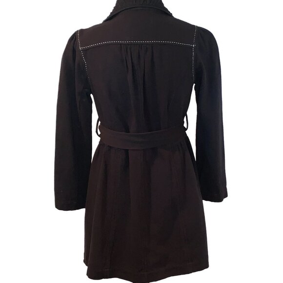 Anthro - Nick & Mo Rare Contrast Stitch Trench - Picture 6 of 8